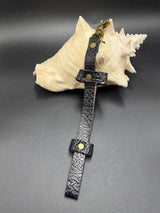 Stamped Leather Narrow Small Fan Holster - Celtic