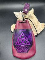 Stamp Leather Mug Strap Pouch - Celtic