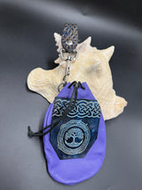 Stamp Leather Mug Strap Pouch - Celtic Tree of Life