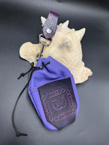 Stamp Leather Mug Strap Pouch - Owl