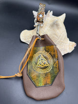 Stamp Leather Mug Strap Pouch - Celtic