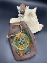 Stamp Leather Mug Strap Pouch - Celtic