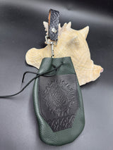 Stamp Leather Mug Strap Pouch - Nordic