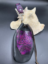 Stamp Leather Mug Strap Pouch - Tentacles