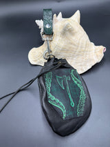 Stamp Leather Mug Strap Pouch - Tentacles