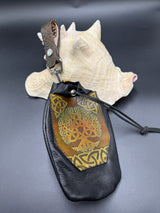 Stamp Leather Mug Strap Pouch - Celtic