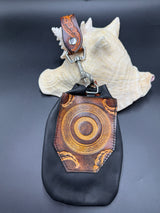 Stamp Leather Mug Strap Pouch - Tentacles