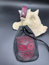 Stamp Leather Mug Strap Pouch - Celtic