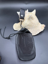 Stamp Leather Mug Strap Pouch - Weapons