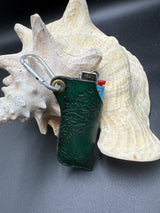 Stamped Leather Lighter Case - Tree of Life