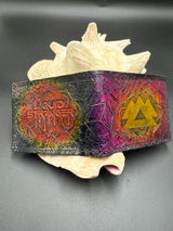 Stamped Leather Bifold Wallet - Liquid Stranger/Wakaan