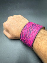 Stamped Leather Bracelet - 1 3/4 Dragon Scale