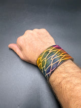 Stamped Leather Bracelet - 1 3/4 Dragon Scale