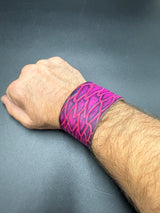 Stamped Leather Bracelet - 1 3/4 Dragon Scale