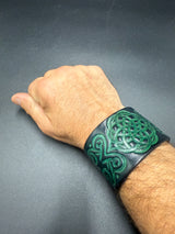 Stamped Leather Bracelet - 1 1/2 Nordic