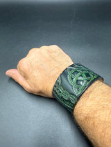 Stamped Leather Bracelet - 1 1/2 Tentacle