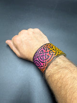 Stamped Leather Bracelet - 1 1/2 Celtic