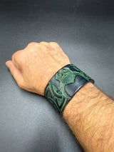 Stamped Leather Bracelet - 1 1/2 Nordic