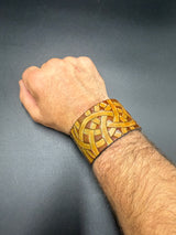Stamped Leather Bracelet - 1 1/2 Celtic