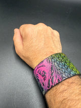 Stamped Leather Bracelet - 1 3/4 Inch Dragon Eye