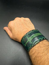 Stamped Leather Bracelet - 1 1/2  Inch Weapons