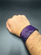 Stamped Leather Bracelet - 1 1/4 inch Celtic