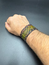 Stamped Leather Bracelet - 1 inch Celtic