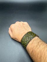 Stamped Leather Bracelet - 1 1/4 inch Celtic
