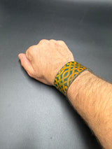 Stamped Leather Bracelet - 1 1/4 inch Celtic