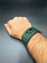 Stamped Leather Bracelet - 1 inch Celtic