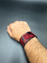 Stamped Leather Bracelet - 1 1/4 inch Nordic