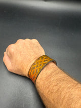 Stamped Leather Bracelet - 1 inch Celtic