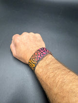 Stamped Leather Bracelet - 3/4 inch Celtic