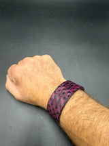 Stamped Leather Bracelet - 1 inch Celtic