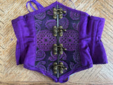 Leather Paneled Corset- Tentacles