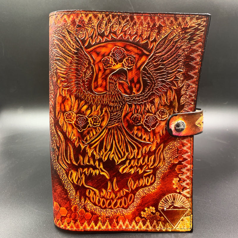 Carved Leather Journal Cover