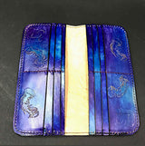 Carved Leather Clutch Wallet - Miscellaneous Designs