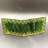 Stamped Leather Bifold Wallet - Ganja Pattern