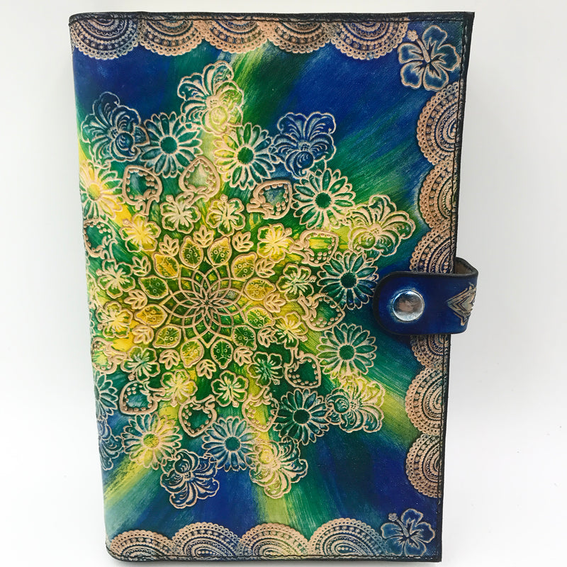 Stamped Leather Journal - Floral 