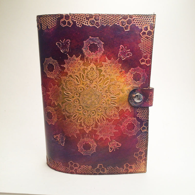 Stamped Leather Journal - Mandala 