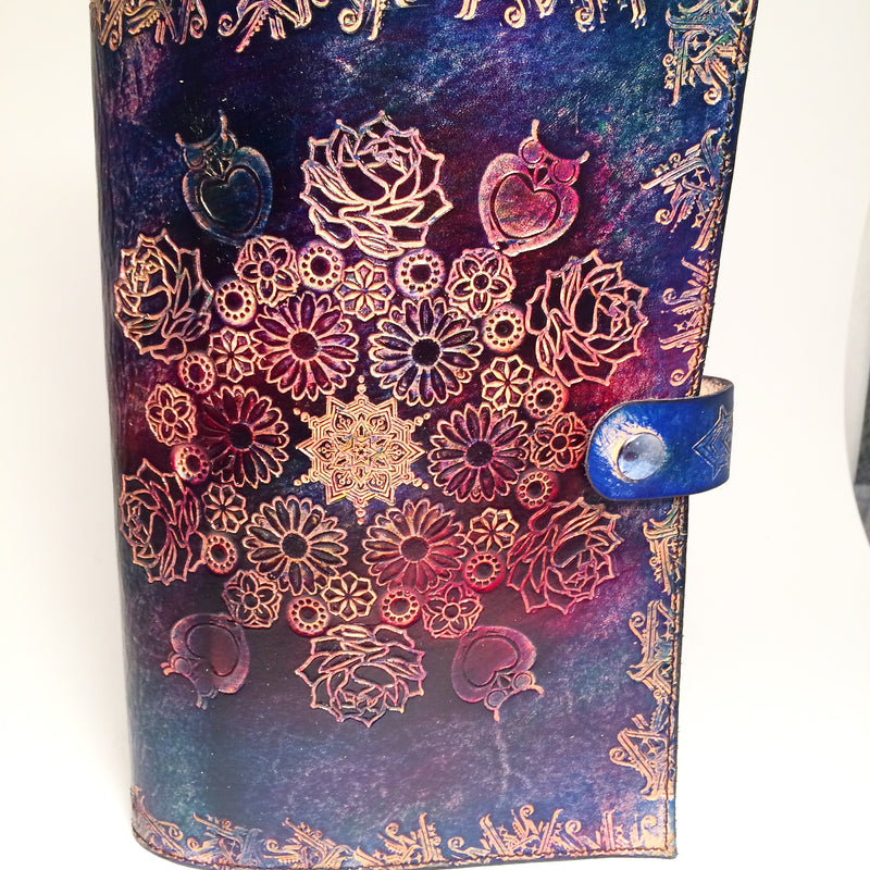 Stamped Leather Journal - Floral 
