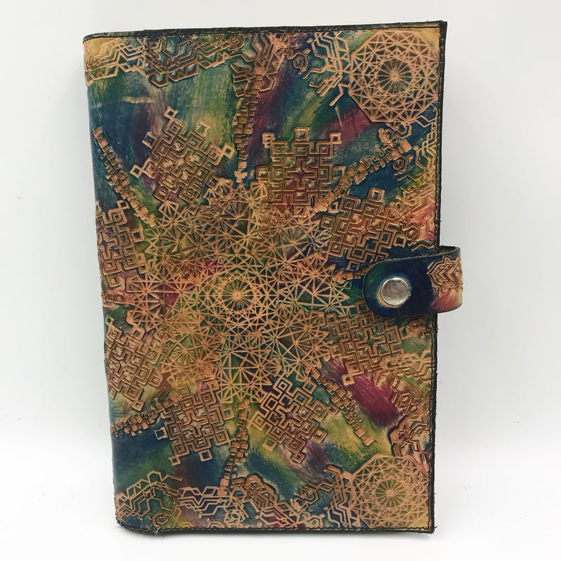 Stamped Leather Journal - Geometric