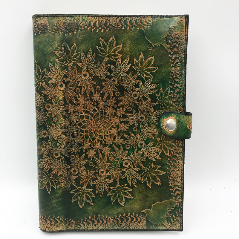 Stamped Leather Journal - Sweet Leaf
