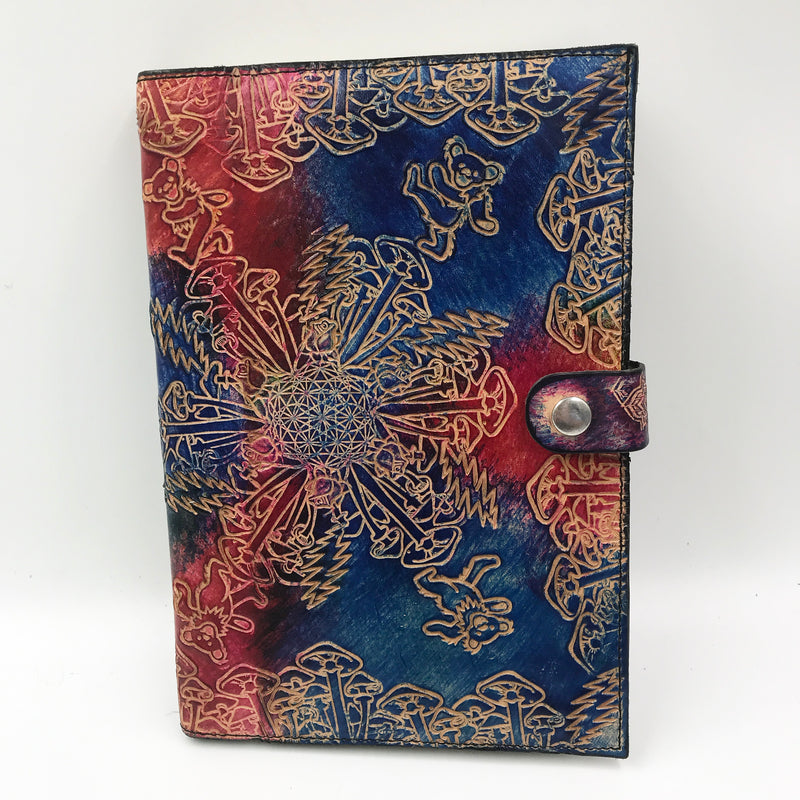 Stamped Leather Journal - Mushrooms 