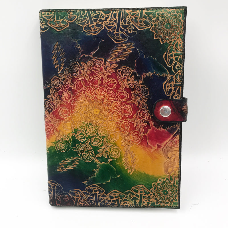 Stamped Leather Journal - Grateful