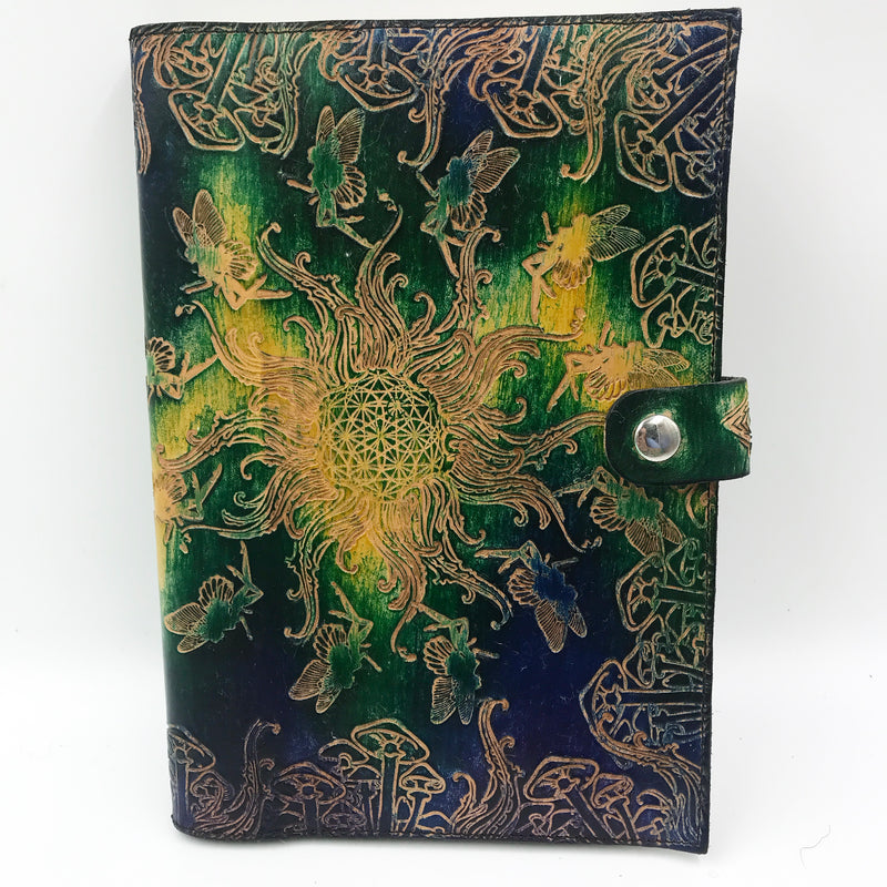 Stamped Leather Journal - Fairies