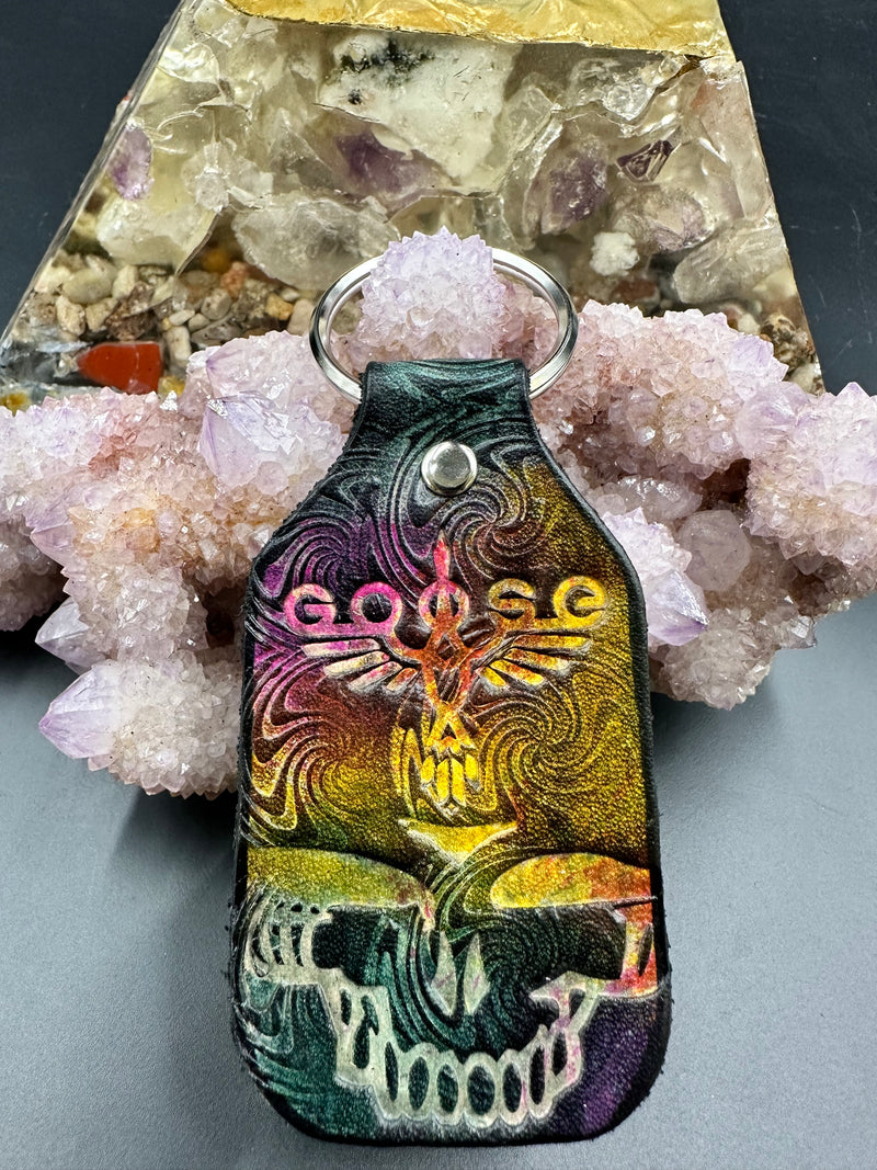 Stamped Leather Keychain - Grateful Mashups