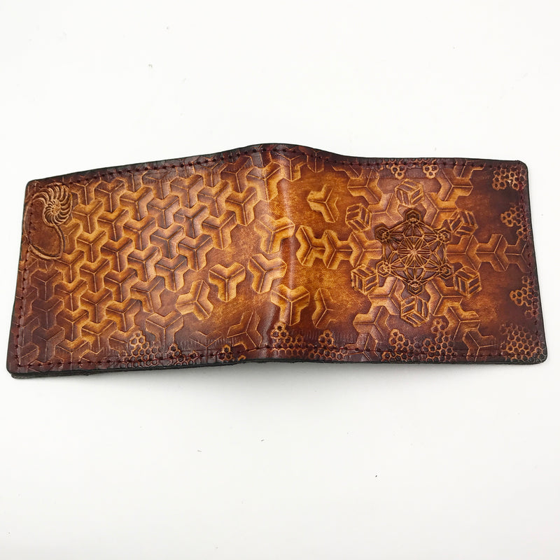 Stamped Leather Bifold Wallet - Goyard
