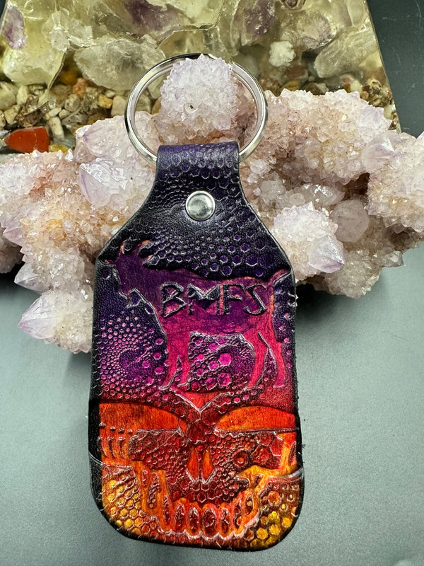Stamped Leather Keychain - Billy Strings BMFS GOAT