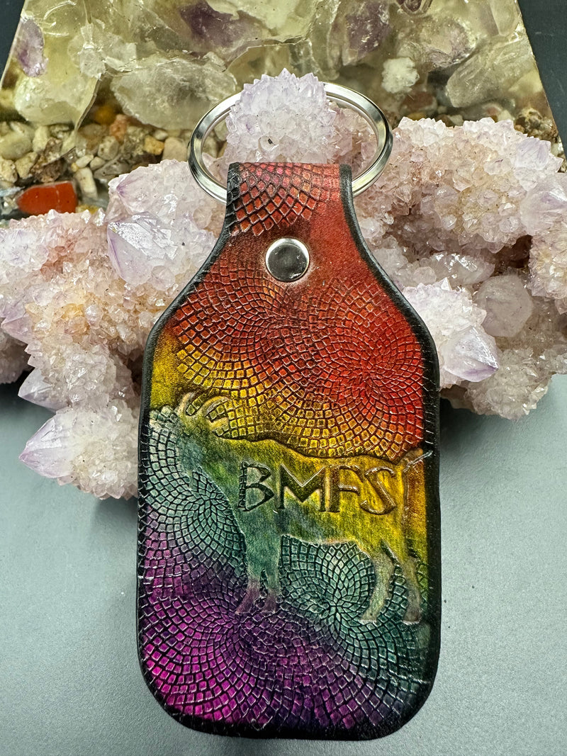 Stamped Leather Keychain - Billy Strings BMFS GOAT